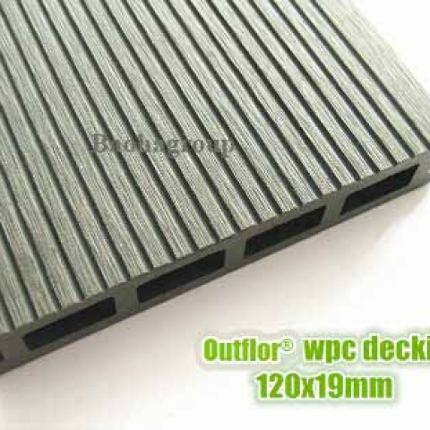 Sàn gỗ nhựa WPC ngoài trời tấm rỗng OBM120-19B